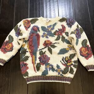 Vintage Together Art Hand-Knit Sweater Women's Size S